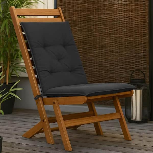 Benjara 39.4 in. x 19.7 in. Gray Rectangular Outdoor Cushion for Bench (Set of 2)