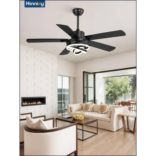 52\" Farmhouse Ceiling Fans With Lights, Caged Ceiling Fan With...