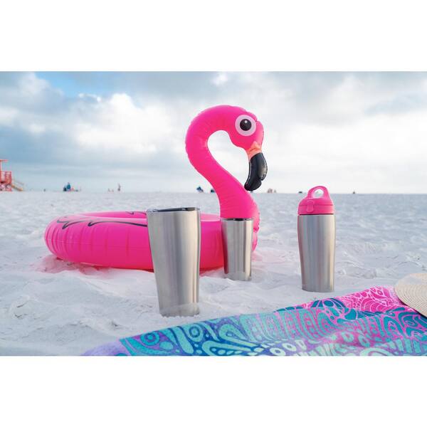 RTIC 30 oz Insulated Tumbler Stainless Steel Travel Mug W/ Lid - Flamingo