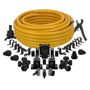 EADUTY Hybrid Air Hose 1/4 In. x 25 ft, Lightweight, Flexible, Durable Air  Compressor Hose with Aluminum Universal Quick Coupler and Industrial Plug