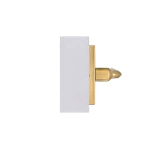 Wilshire Brushed Gold Dummy Door Lever with Rectangle Rose