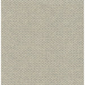 Hui Denim Paper Weave Grasscloth Wallpaper Sample