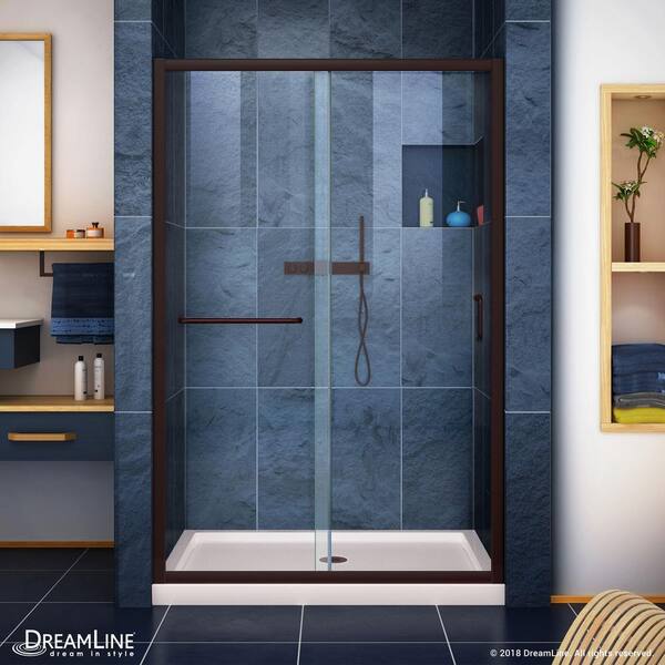 Semi Frameless Sliding Shower Door, Dreamline Infinity Z Frameless Sliding Shower Door
