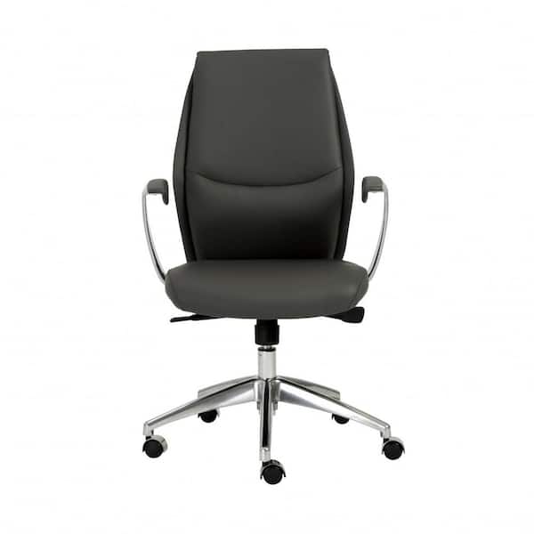 HomeRoots Amelia Gray Low Back Office/Desk Chair