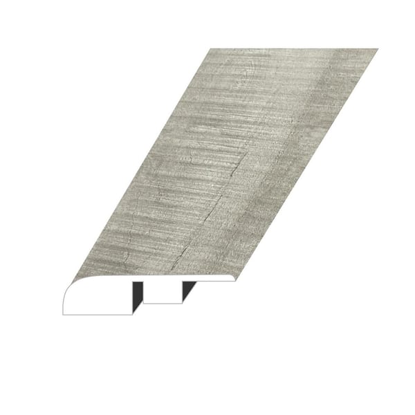 null Summa Intrepid Nickel 0.6 in. Thick x 1.4 in. W x 94.5 in. L HDF Waterproof AC5 Click Lock Laminate End Cap Molding
