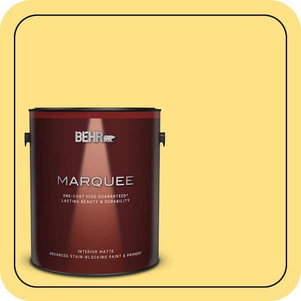 BEHR MARQUEE 1 gal. #360B-4 Sweet Chamomile Matte Interior Paint & Primer