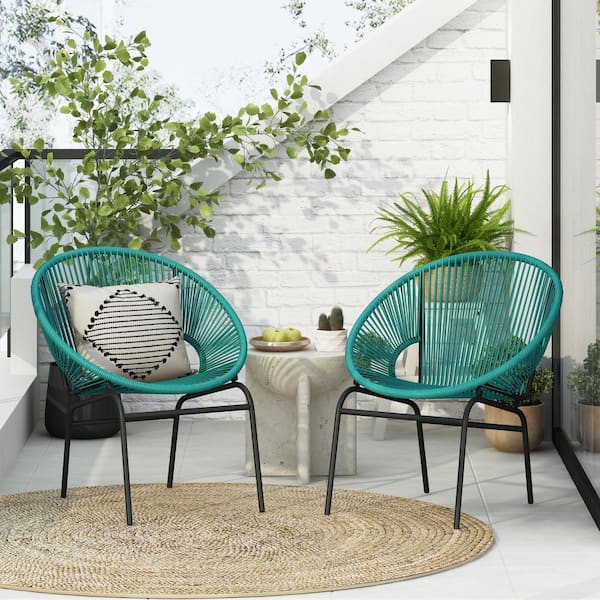 CHRISTOPHER KNIGHT HOME Solomon Black Metal Outdoor Patio Lounge
