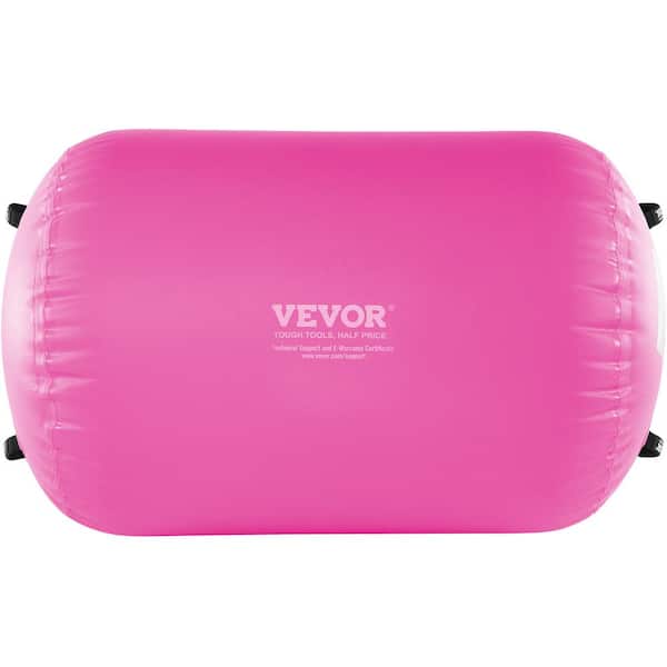 Air Mat Tumble Track Air Spot 48.4 in. L x 23.6 in. W x 23.6 in. Thick Inflatable Air Roller 7.89 sq. ft. Pink