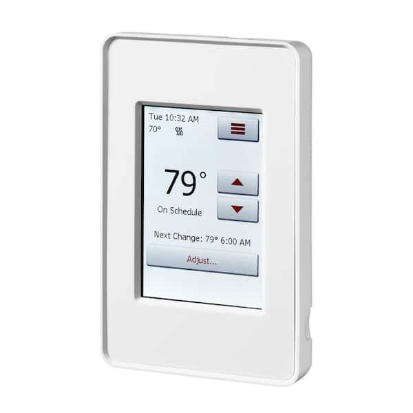 Carevas Home Programmable Thermostat for Radiant Floor Heating System Smart  Touchscreen Heat Only Thermostat for In Floor Heating System 95-240V