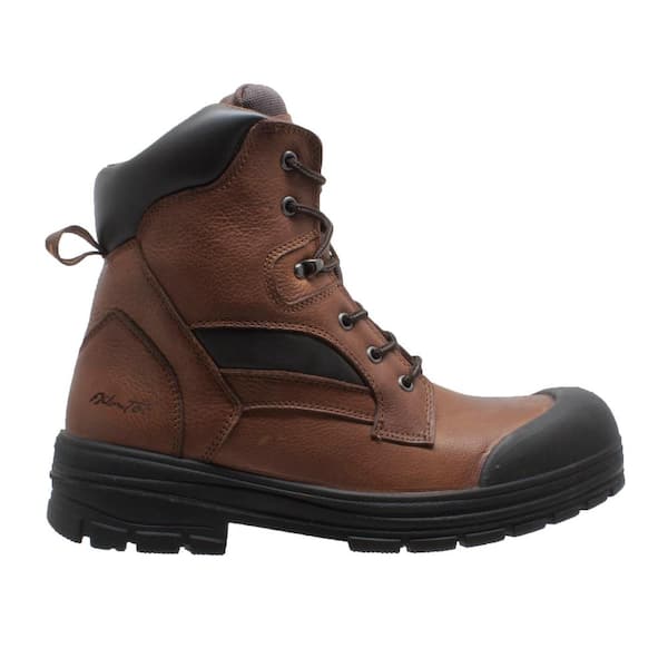 AdTec Men's Tumbled Waterproof 8'' Work Boots - Composite Toe - Brown Size 8.5(W)