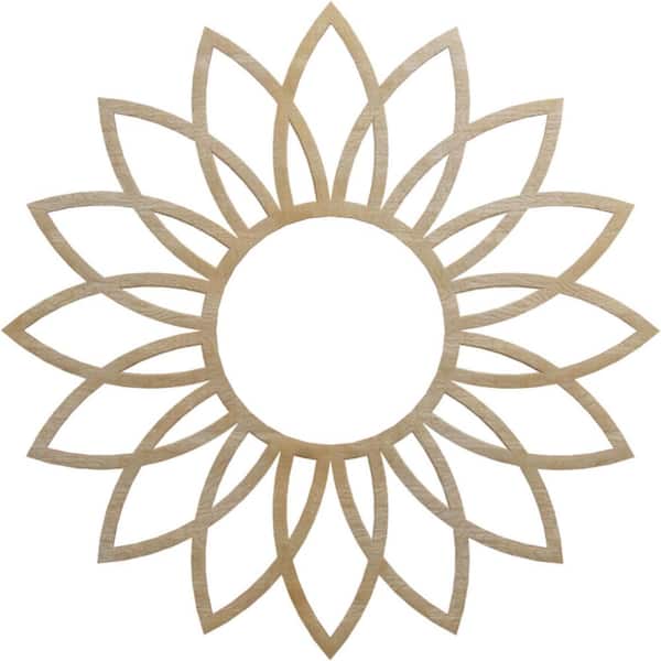 Ekena Millwork 0.25 in. x 26 in. x 26 in. Wood (Birch) Medallion Moulding