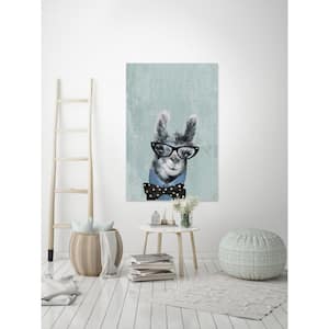 45 in. H x 30 in. W "Llama with a Bow II" by Marmont Hill Canvas Wall Art