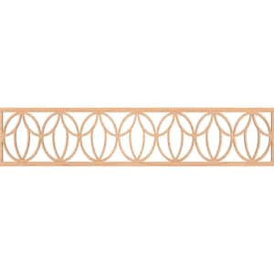 Shoshoni Fretwork 0.25 in. D x 46.75 in. W x 10 in. L Hickory Wood Panel Moulding