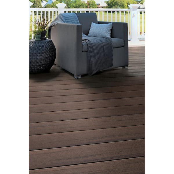 AZEK Composite Prime+ 5/4 in. x 6 in. x 16 ft. Grooved Dark Cocoa