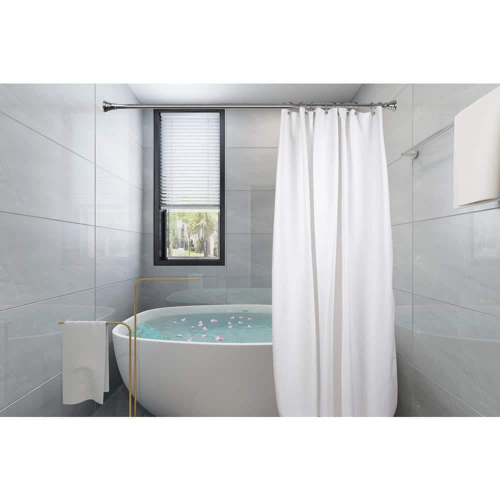 Chrome Rustproof Zinc Alloy Shower Curtain Hooks Set of 12