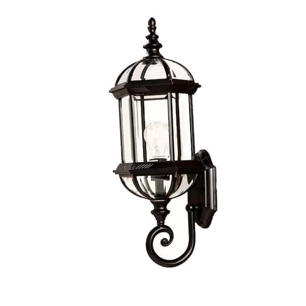 Acclaim Lighting Dover Collection 1-Light Matte Black Outdoor Wall Lantern Sconce