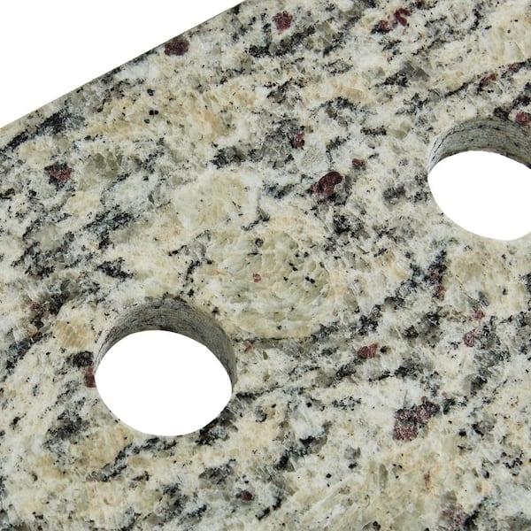 Bestview Santa Cecilia Light 37-in Brown/Polished Granite Bathroom Vanity Top Bestview Santa Cecilia Light 37-in Brown/Polished Granite Bathroom Vanity Top