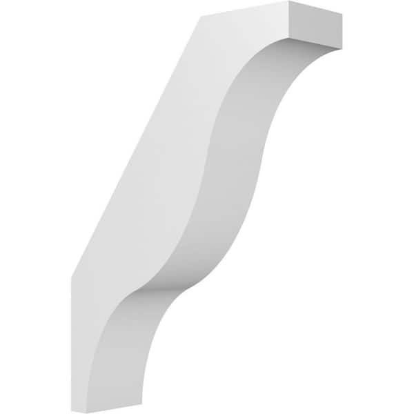 Ekena Millwork Funston 3 in. x 14 in. x 10 in. Architectural Grade PVC Knee Brace