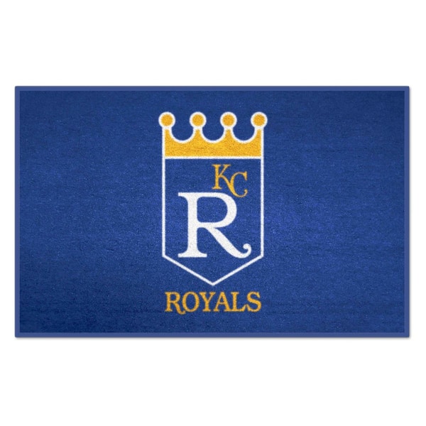 FANMATS Kansas City Royals Blue 1 ft. 7 in. x 2 ft. 6 in. Starter Area Rug