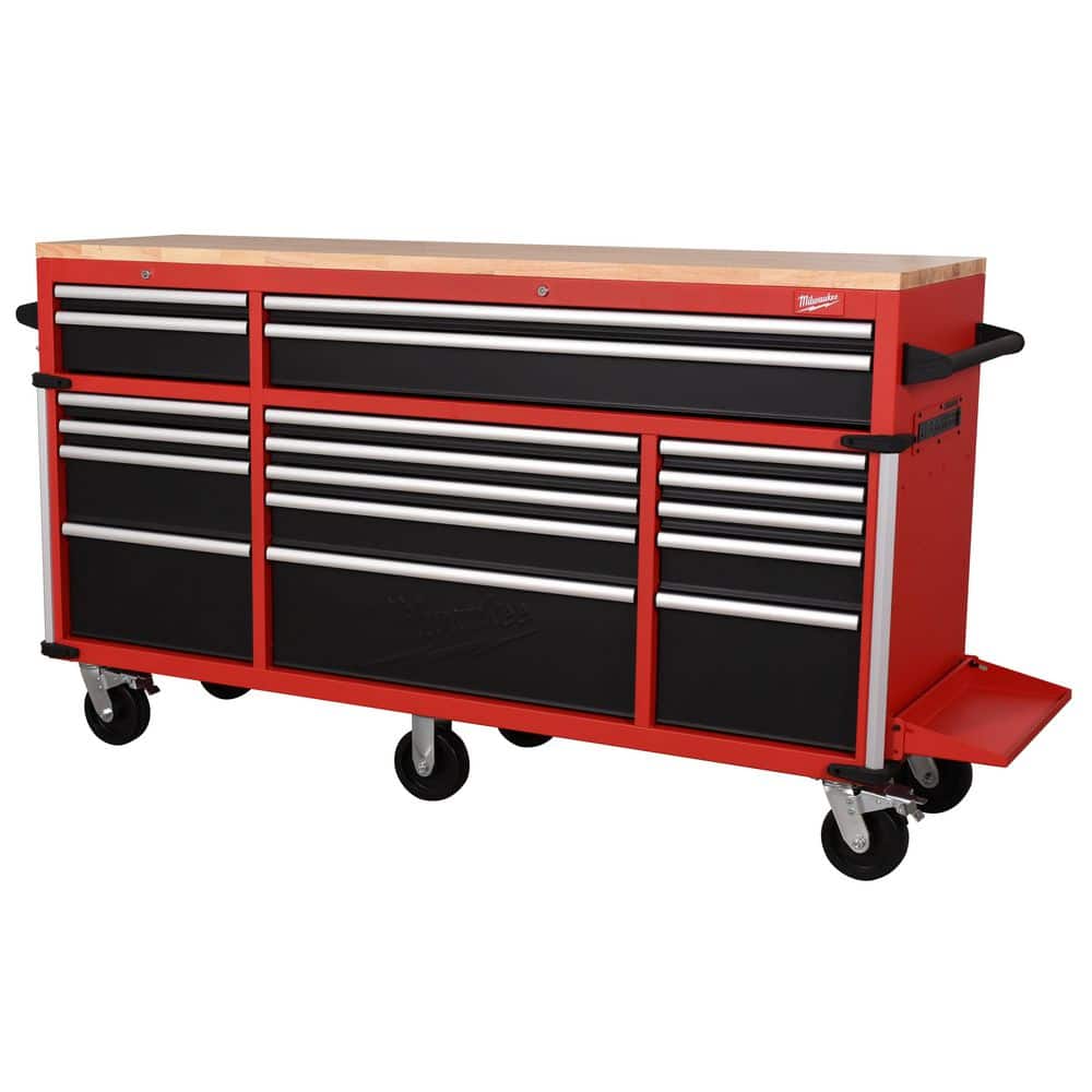 Milwaukee High Capacity 72 in. W x 22.1 in. D 18-Drawer Mobile