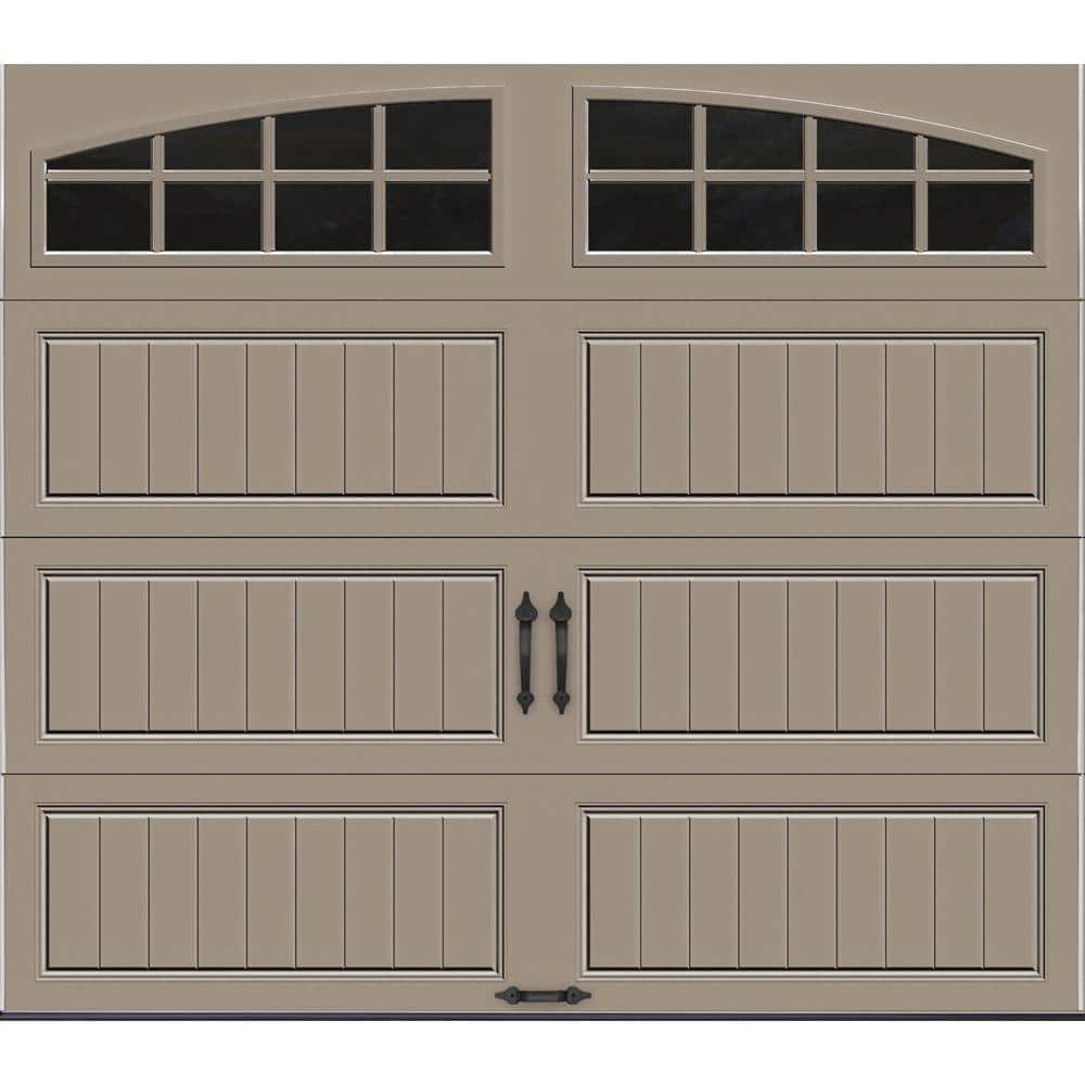 Gallery Steel Long Panel 8 ft x 7 ft Insulated 18.4 R-Value  Sandtone Garag
