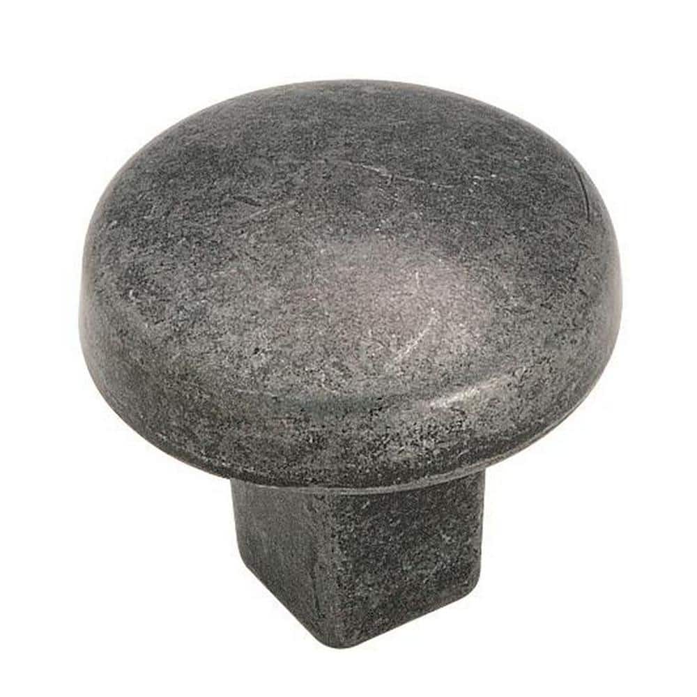 Forgings 1-1/4 in. (32mm) Classic Wrought Iron Round Cabinet Knob