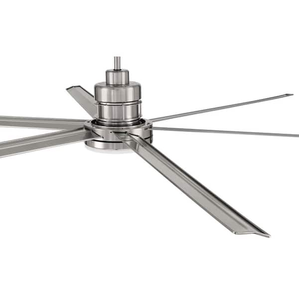 CRAFTMADE Mondo 80 in. Indoor Brushed Nickel Ceiling Fan and 