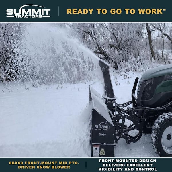 Summit 60 in. Front Mount Snow Blower