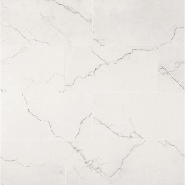 Msi Brighton Grey 12 In X 24 In Polished Porcelain Floor And Wall Tile 16 Sq Ft Case 2549