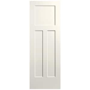 28 in. x 80 in. 3-Panel Winslow Single Bore Hollow Core Ivory Keys Molded Composite Interior Door Slab