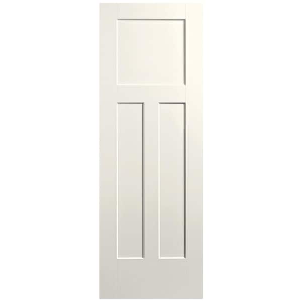 Masonite 28 in. x 80 in. 3-Panel Winslow Single Bore Hollow Core Ivory Keys Molded Composite Interior Door Slab