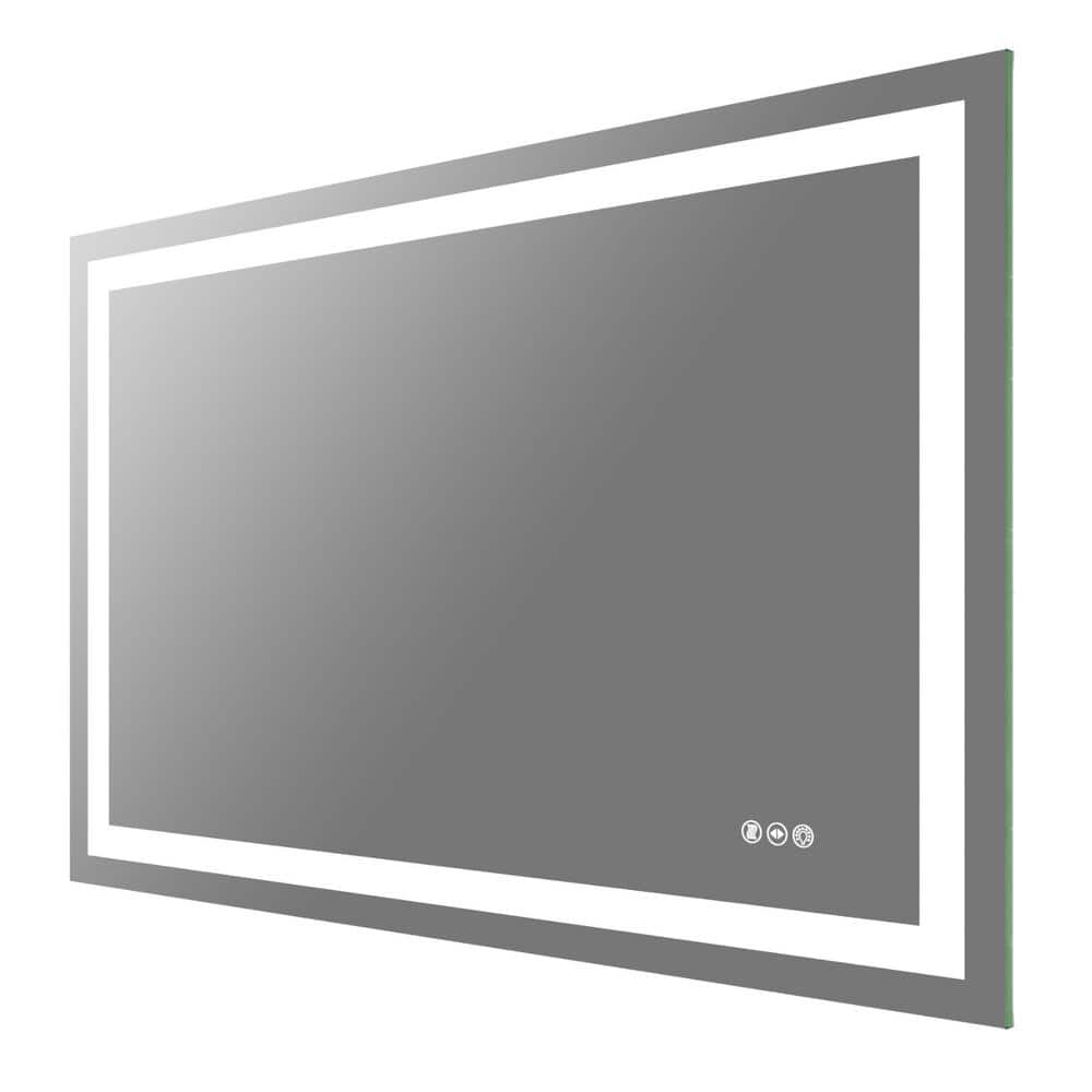 48 in. W x 32 in. H Rectangular Frameless LED Light Anti-Fog Wall Bathroom Vanity Mirror Super Bright price history on PriceWatchPro