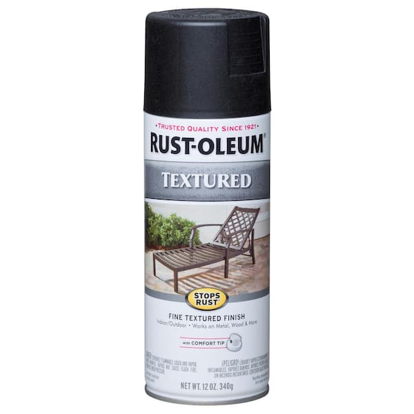 Rust-Oleum Stops Rust 12 oz. Protective Enamel Satin Black Spray Paint  7777830 - The Home Depot
