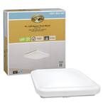 Hampton Bay 16 in. Square Dimmable Integrated LED Flush Mount Ceiling ...