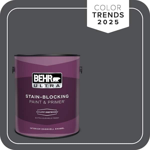 BEHR ULTRA 1 gal. #PPU18-01 Cracked Pepper Extra Durable Eggshell Enamel Interior Paint & Primer