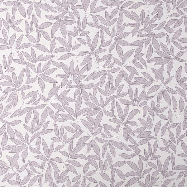 The Company Store Scattered Leaf Purple Peel and Stick Wallpaper Panel (covers 26 sq. ft)