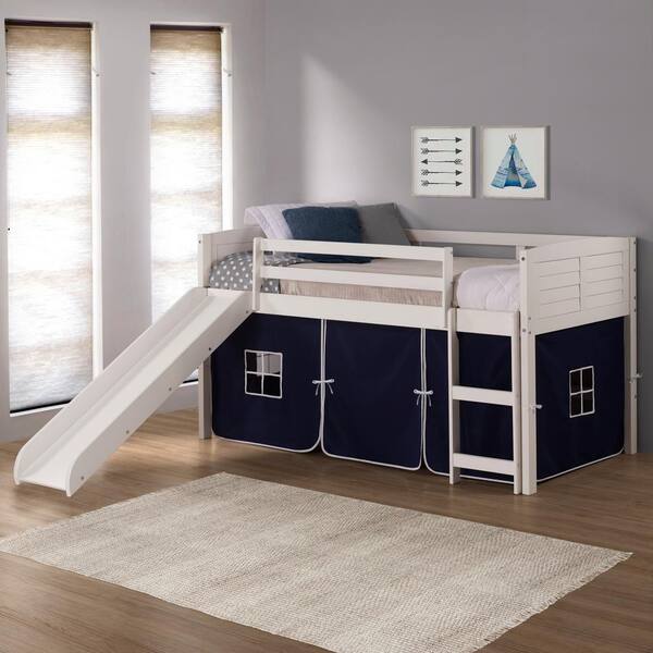 Donco loft store bed with slide