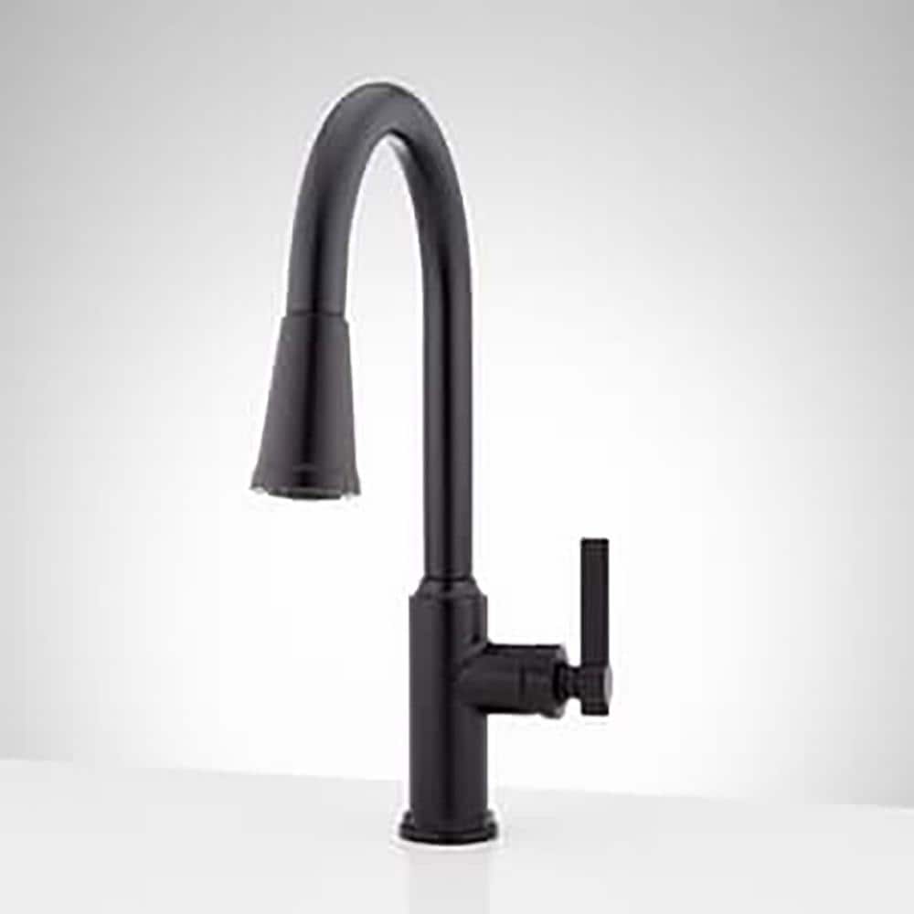 Greyfield Single Handle Pull Down Sprayer Kitchen Faucet in Matte Black price history on PriceWatchPro