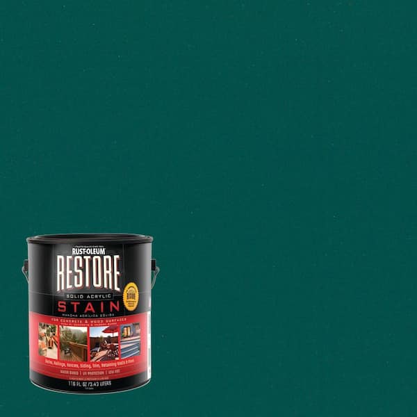 Rust-Oleum Restore 1 gal. Solid Acrylic Water Based Forest Exterior Stain