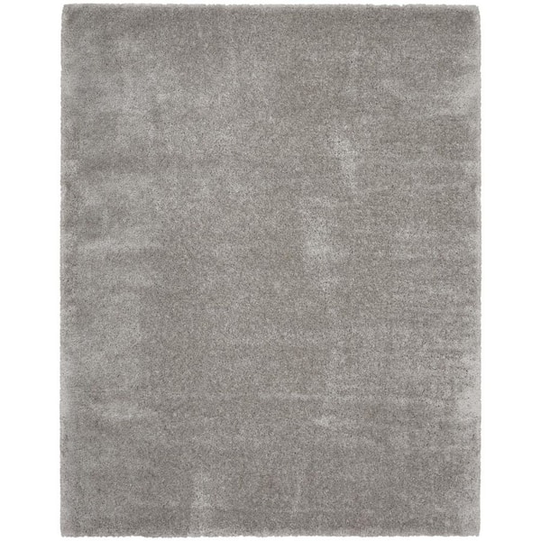 7 ft. x 9 ft. Gray Shag Area Rug