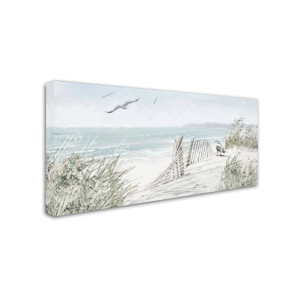 Coastal Landscape Canvas Print for Kids' Nursery, 12" x 24"