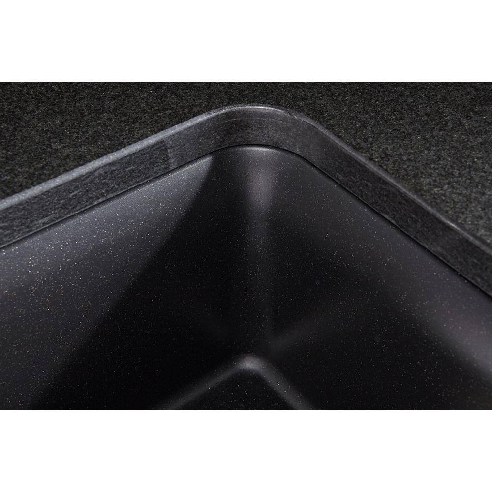 Matte Brown Stone Double Bowl Undermount Kitchen Sink