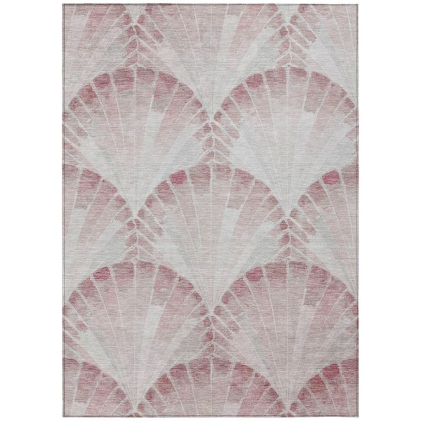 Chantille Machine Washable Indoor/Outdoor Abstract ACN2401 Blush 10 ft. x 14 ft. Area Rug