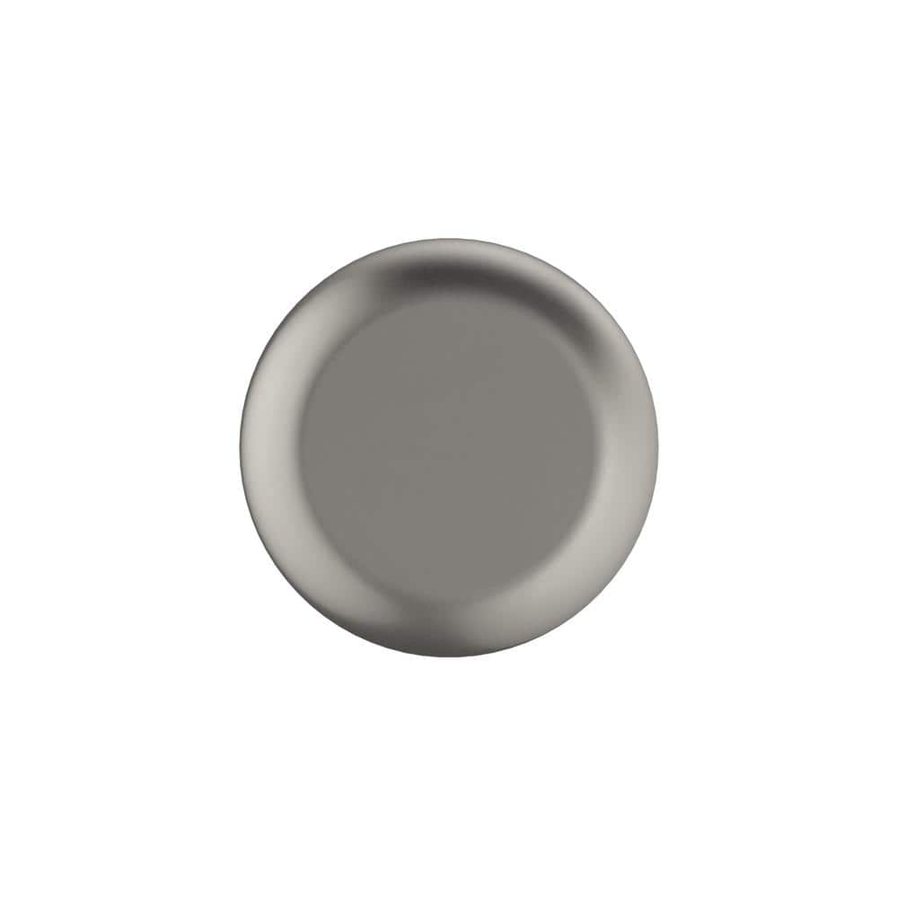 Brushed Nickel Round Cabinet Knob with Mounting Hardware