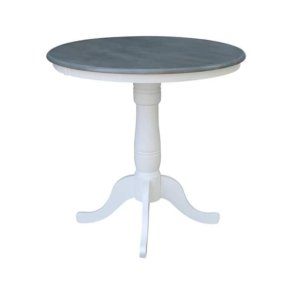 International Concepts 36 In Round Top, 36 Inch Round White Pedestal Table