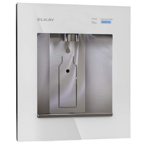 ezH2O Liv Built-in Aspen White Drinking Fountain, Refrigerated and Filtered Remote Chiller