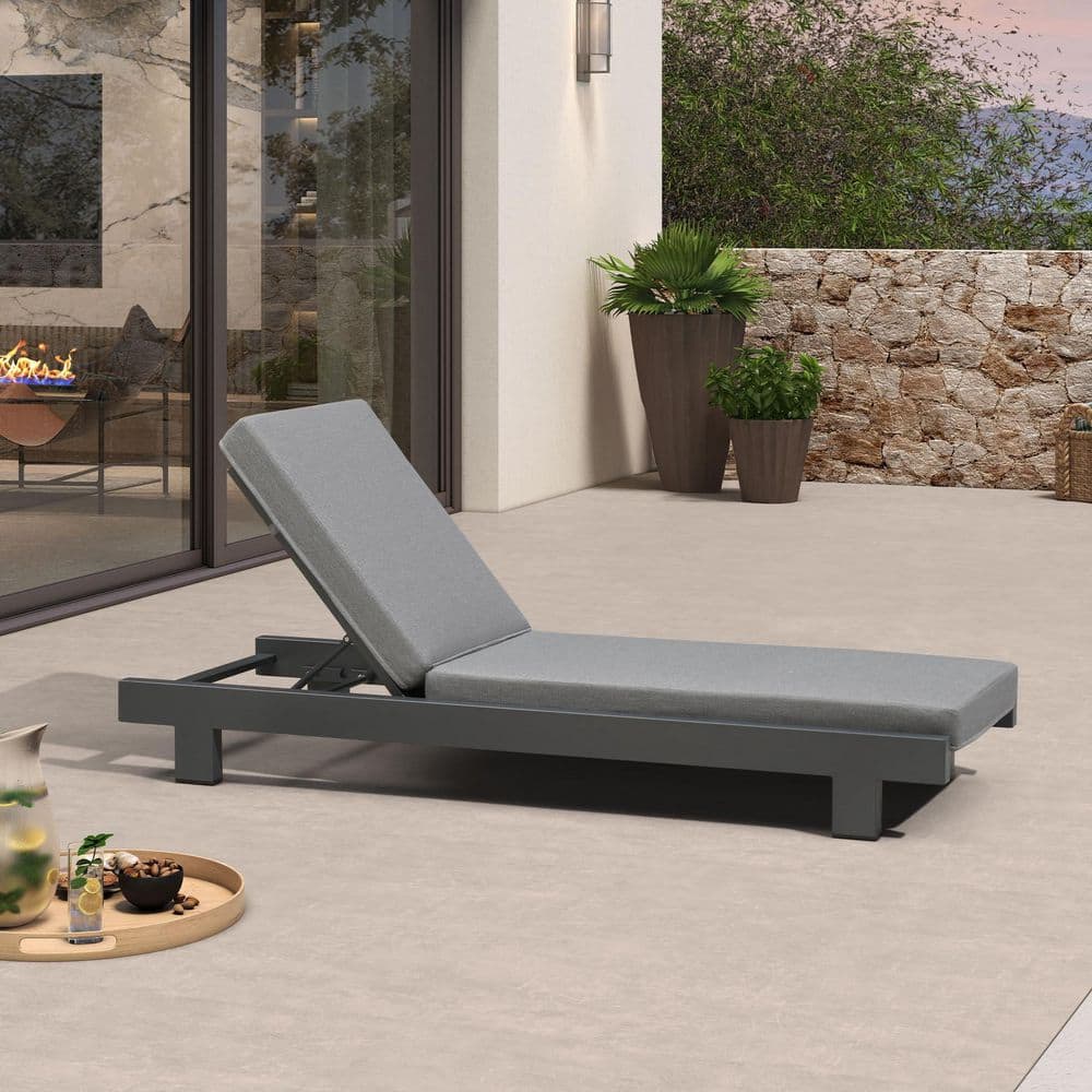 Metal Aluminum Outdoor Chaise Lounge Patio Lounge Chair with Cushion price history on PriceWatchPro
