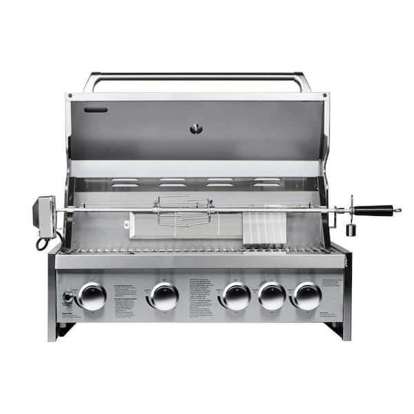 30 in. Built-In Liquid Propane BBQ Grill for Outdoor Kitchen in Stainless-Steel