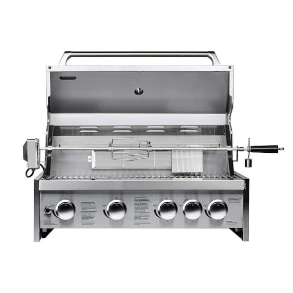 Koolmore 30 in. Built-In Liquid Propane BBQ Grill for Outdoor Kitchen in Stainless-Steel