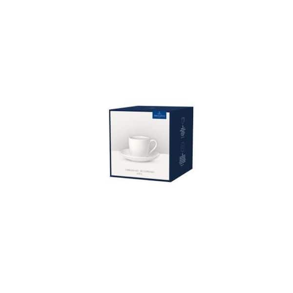 Villeroy & Boch For Me Espresso Cup and Saucer 4-Piece Set White